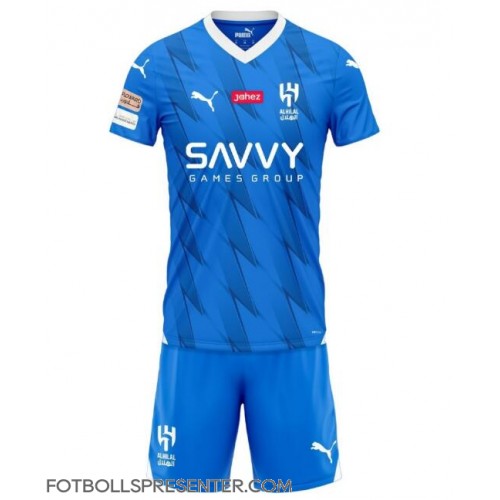 Al-Hilal Hemmatröja Barn 2023-24 Kortärmad (+ korta byxor)